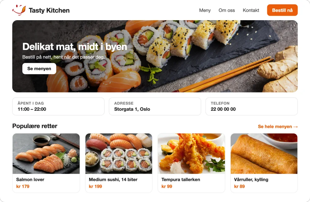 Hjemmeside — gratis